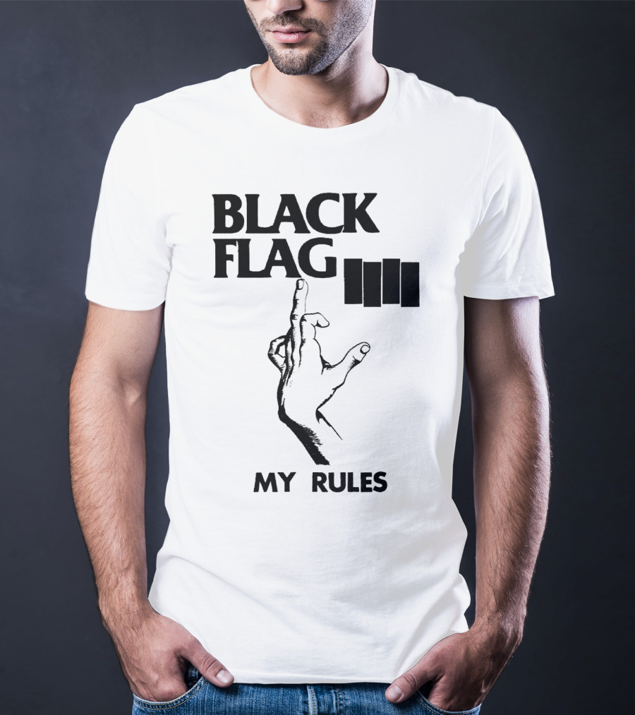 Black Flag My Rules T-Shirt