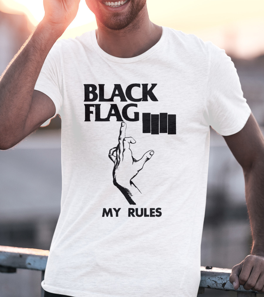 Black Flag My Rules T-Shirt