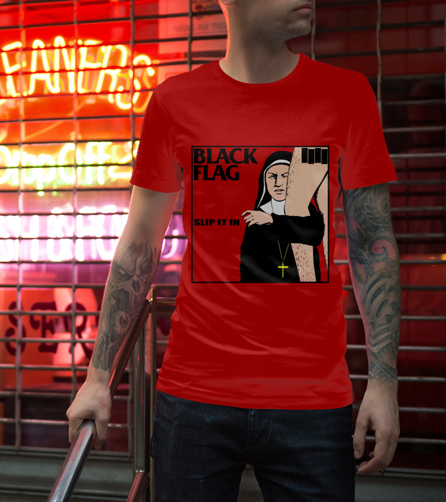 Black Flag Slip It In Album Cover T-Shirt