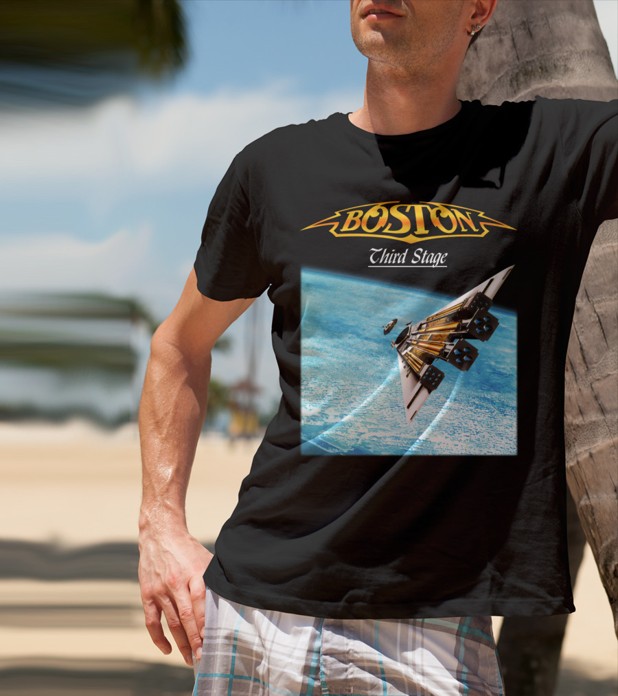 Boston Third Stage Spaceship Album Cover T-Shirt