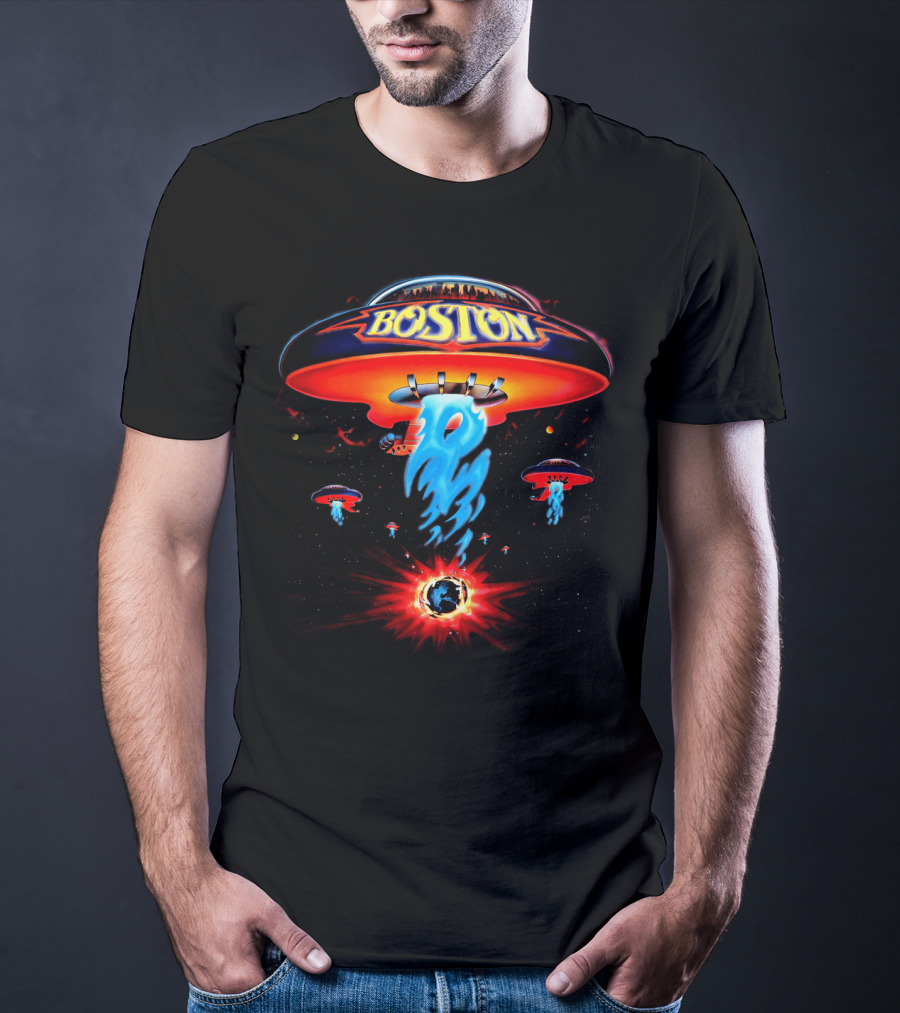 Boston Spaceship Imagery Bt 08 Earth Explosion T-Shirt