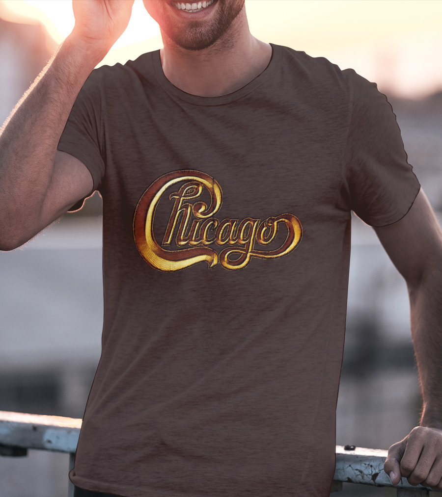 Chicago Gold Script T-Shirt