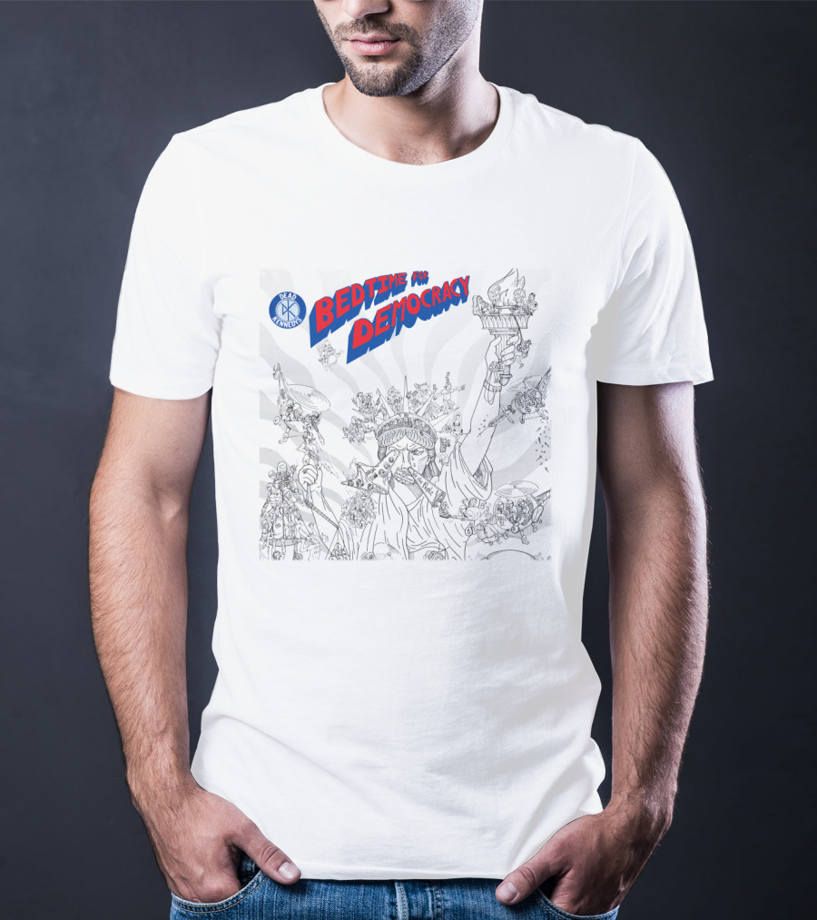Dead Kennedys Bedtime For Democracy Statue Of Liberty Cartoon T-Shirt