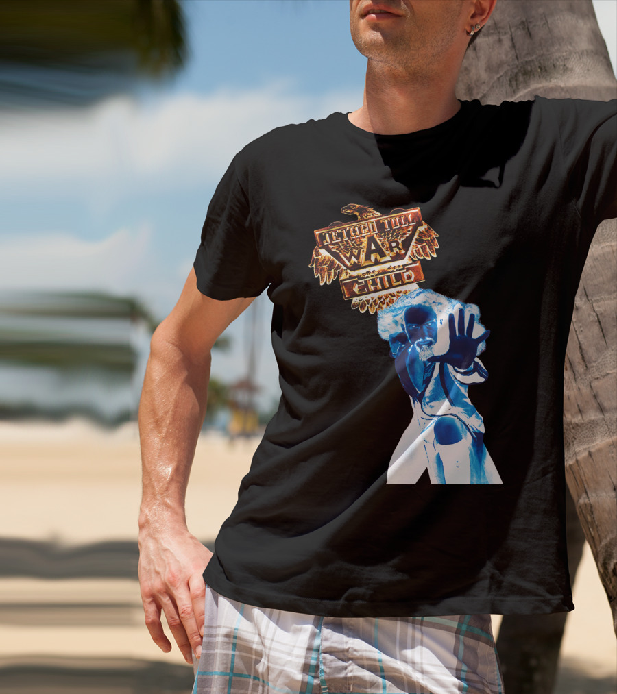 Jethro Tull War Child Blue Figure Eagle T-Shirt