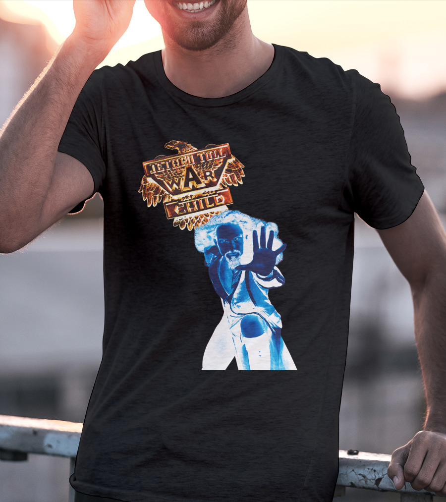 Jethro Tull War Child Blue Figure Eagle T-Shirt