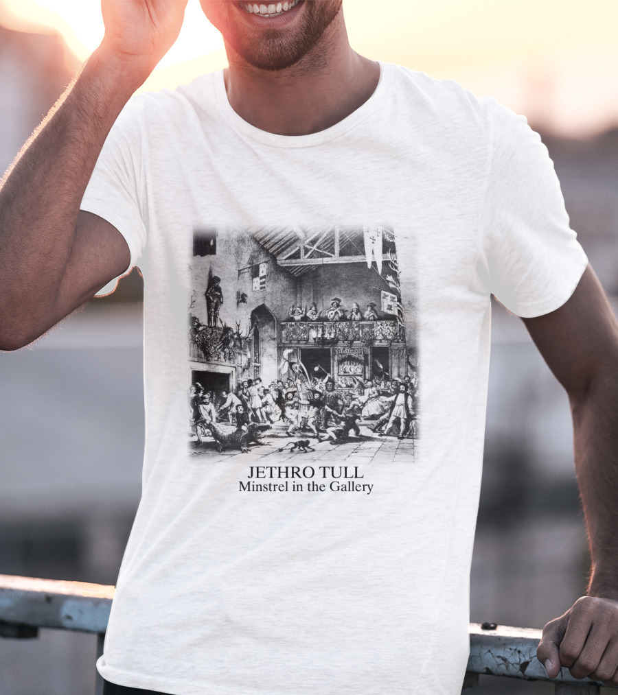 Jethro Tull Minstrel In The Gallery Medieval Scene Gathering T-Shirt