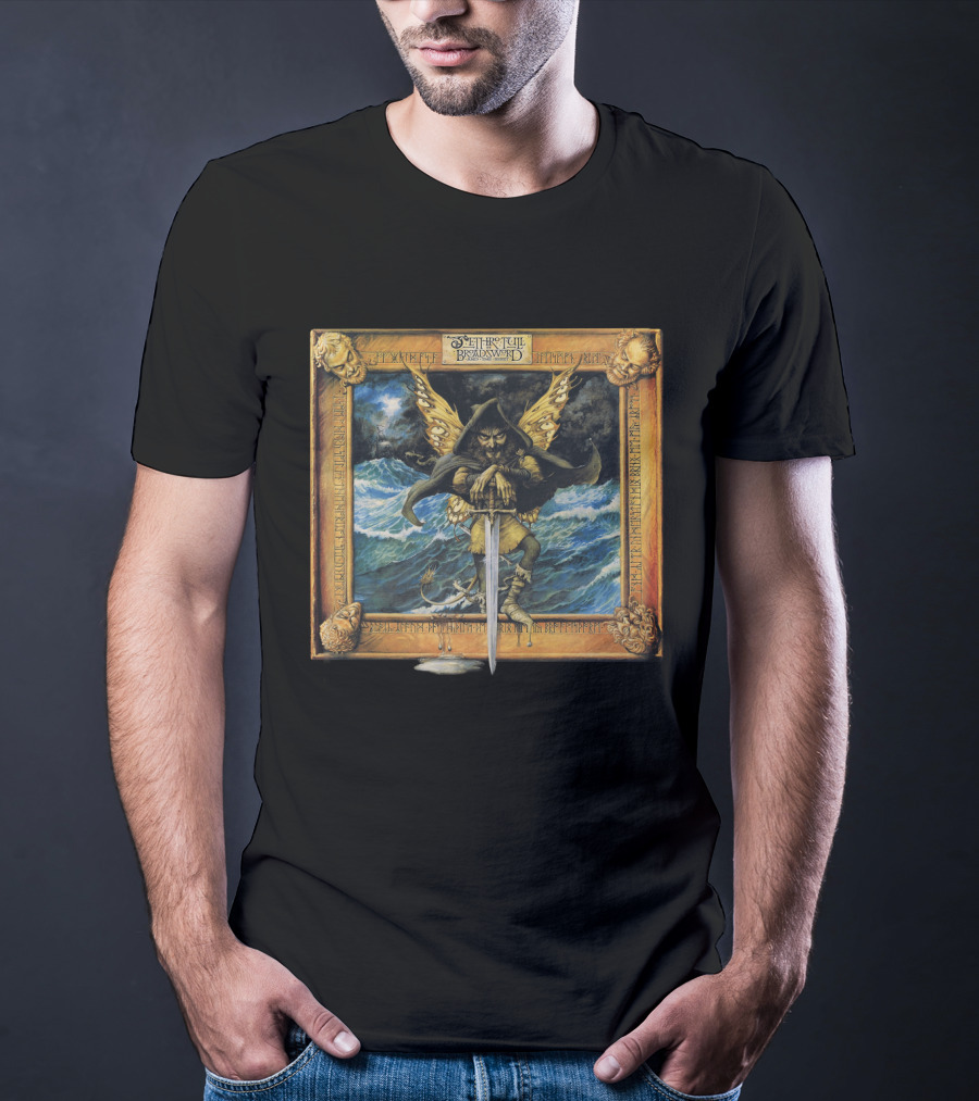 JT 23 Bet The Broadsword Warrior Holding Sword At Sea T-Shirt