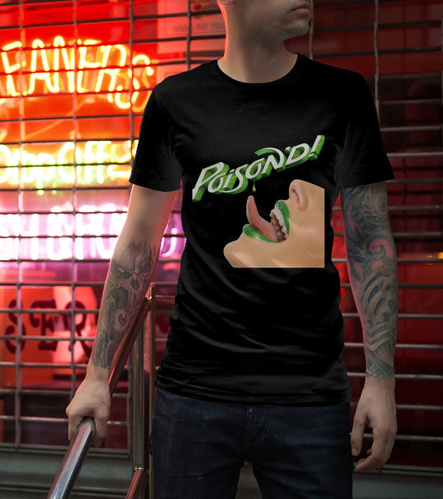 Poison'd Licking Green Lips T-Shirt