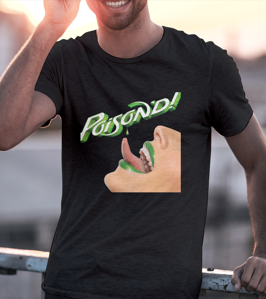 Poison'd Licking Green Lips T-Shirt