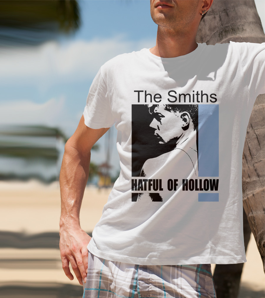 The Smiths Hatful Of Hollow Album Cover Art Black And Blue Silhouette T-Shirt
