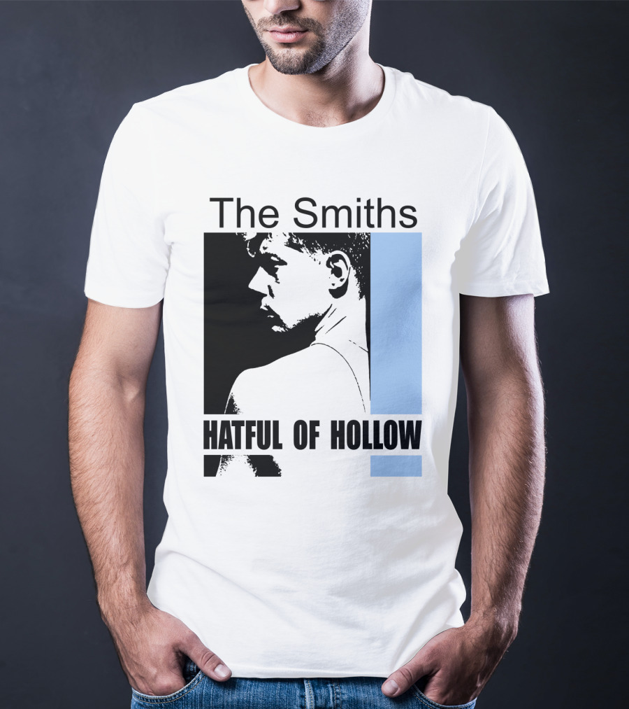 The Smiths Hatful Of Hollow Album Cover Art Black And Blue Silhouette T-Shirt