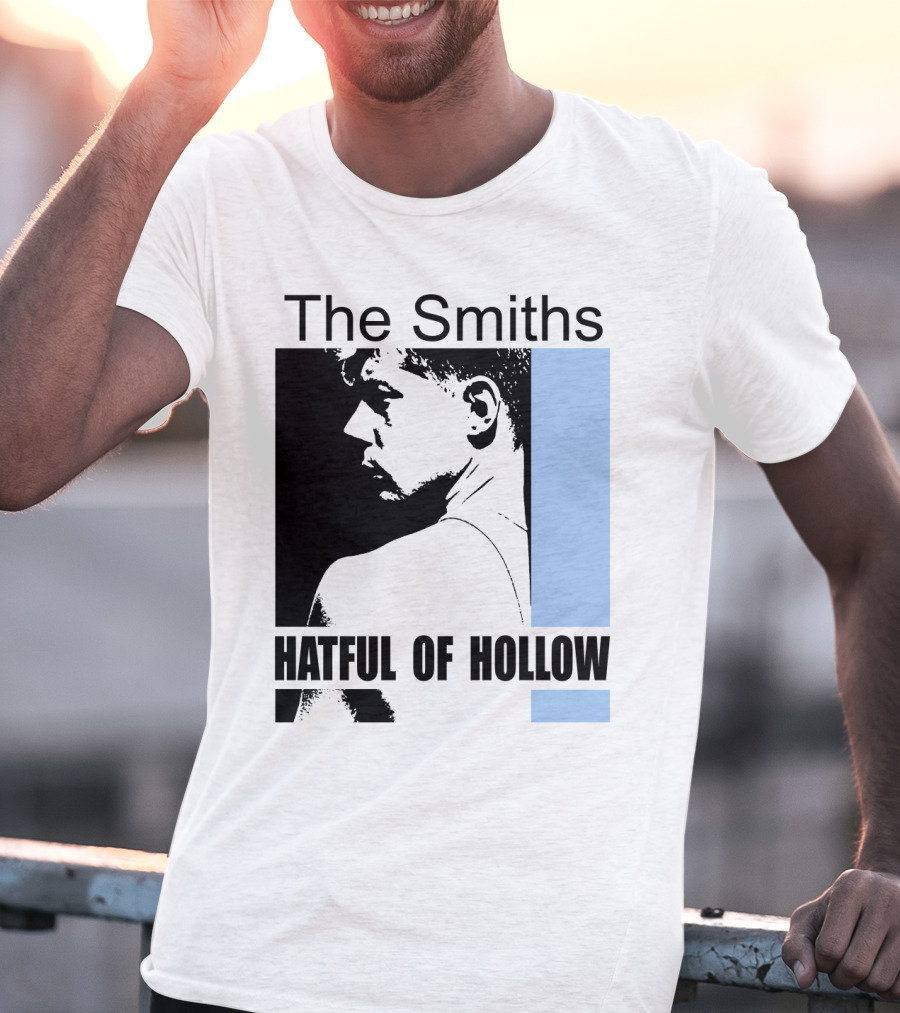 The Smiths Hatful Of Hollow Album Cover Art Black And Blue Silhouette T-Shirt