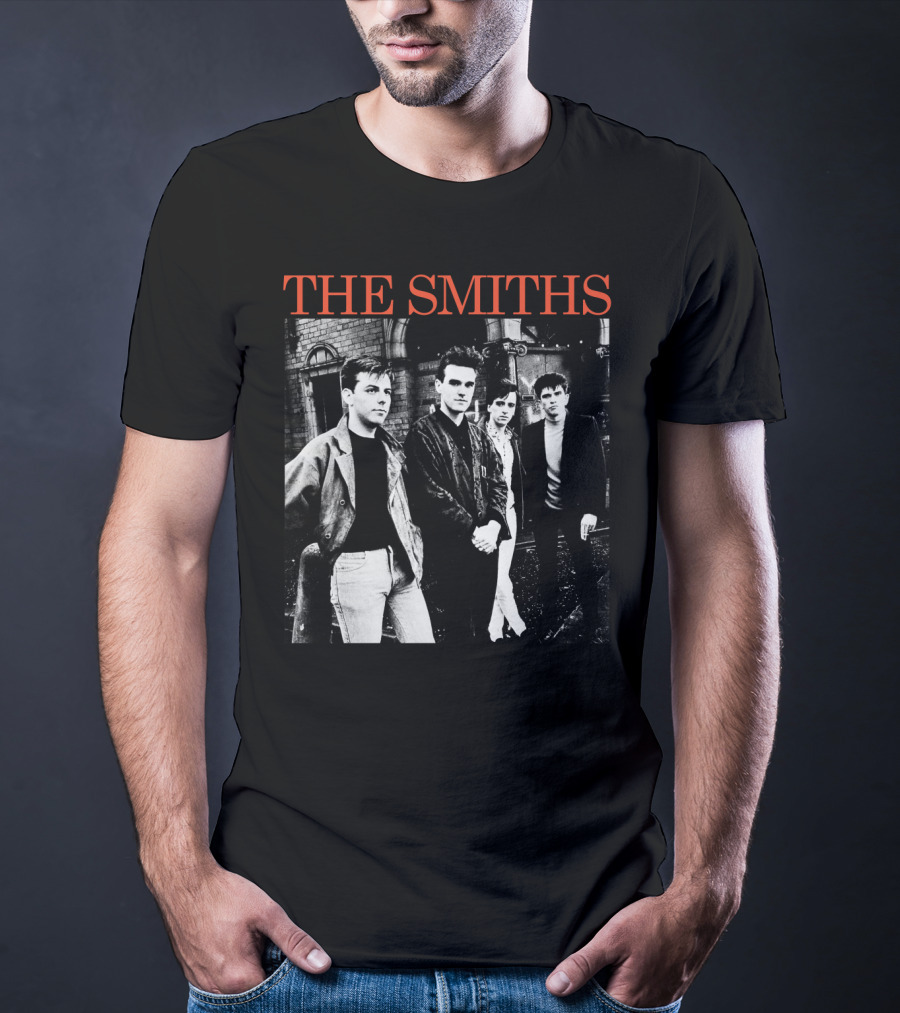 The Smiths 1980S Band Black And White Group T-Shirt
