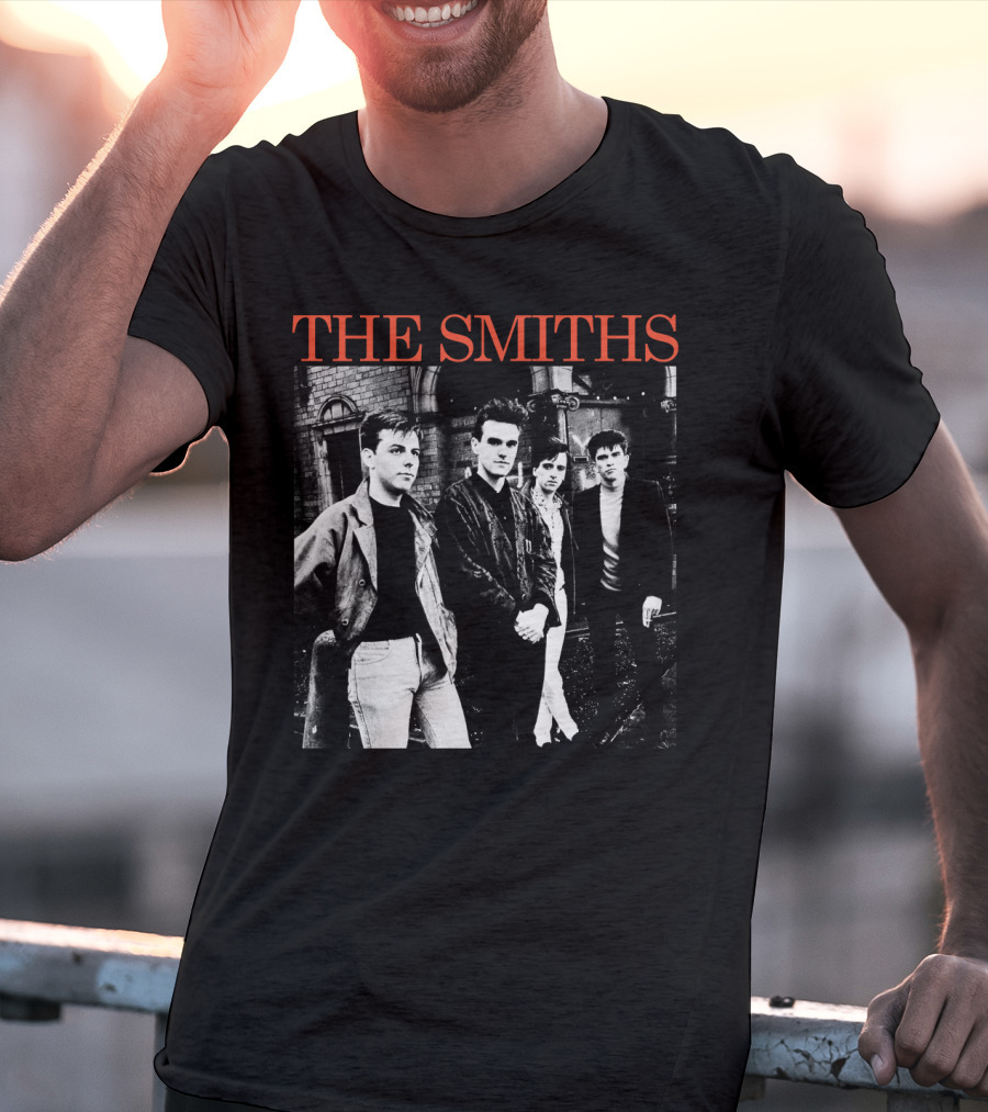 The Smiths 1980S Band Black And White Group T-Shirt