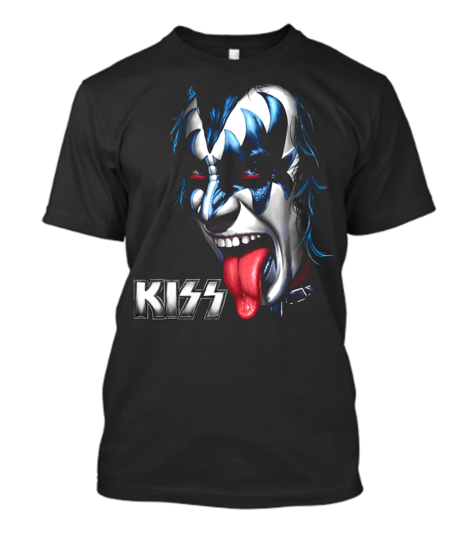 Kiss Face Paint Tongue Out T-Shirt