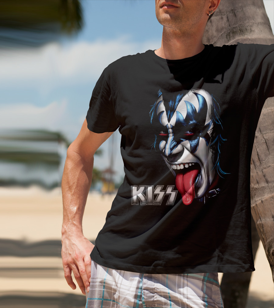 Kiss Face Paint Tongue Out T-Shirt