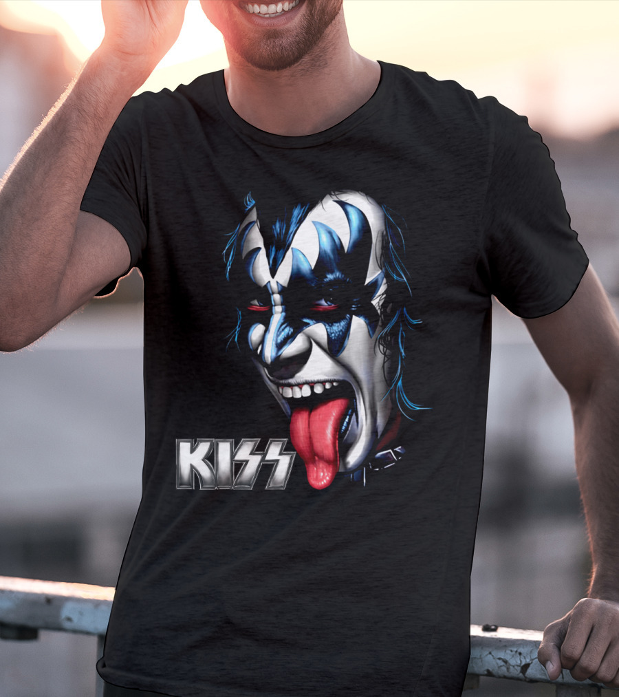 Kiss Face Paint Tongue Out T-Shirt