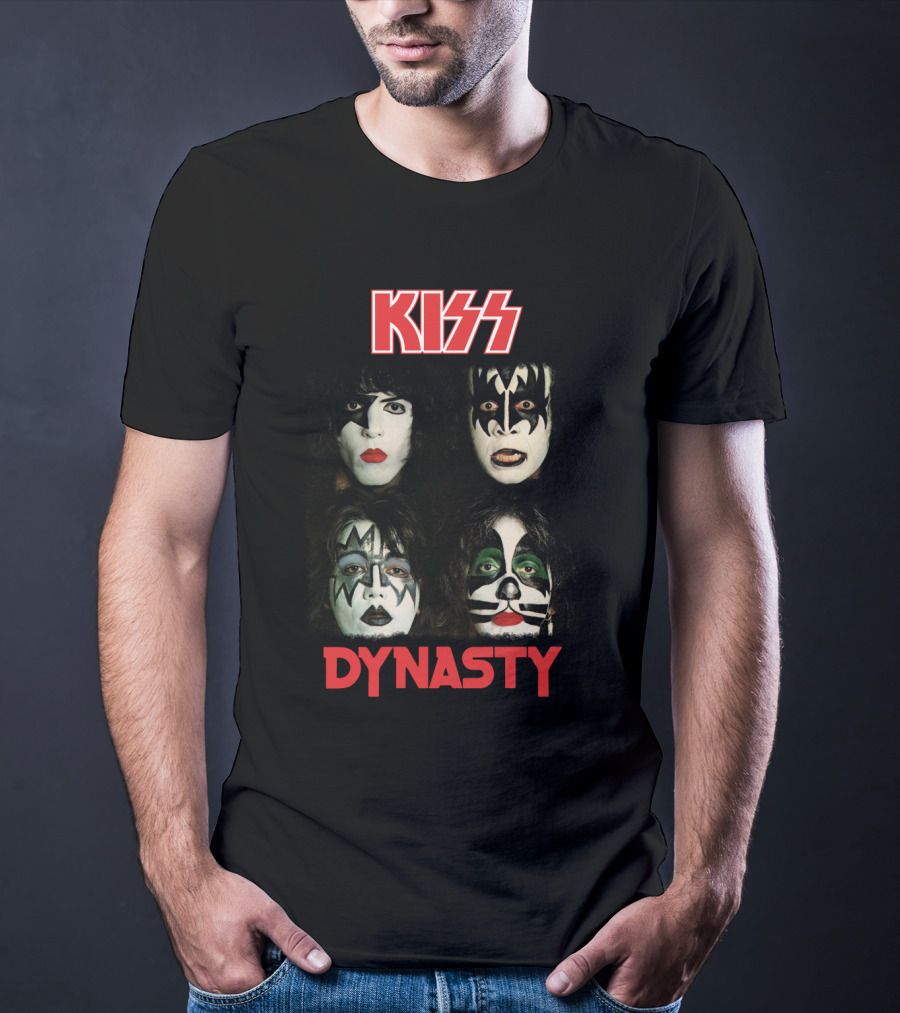 Kiss Dynasty Album Cover Art Face Paint Portraits T-Shirt