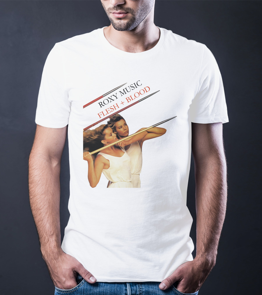 Roxy Music Flesh + Blood Album Cover Artwork T-Shirt