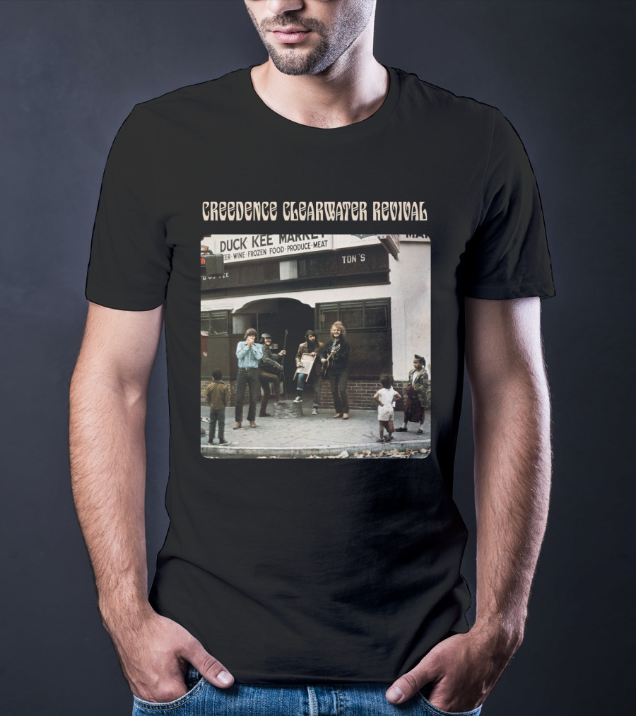 Creedence Clearwater Revival Street Performance Scene At Duck Kee Market T-Shirt