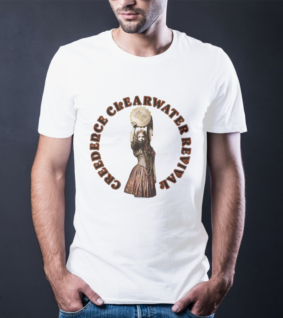 Creedence Clearwater Revival Dancing Girl With Tambourine T-Shirt