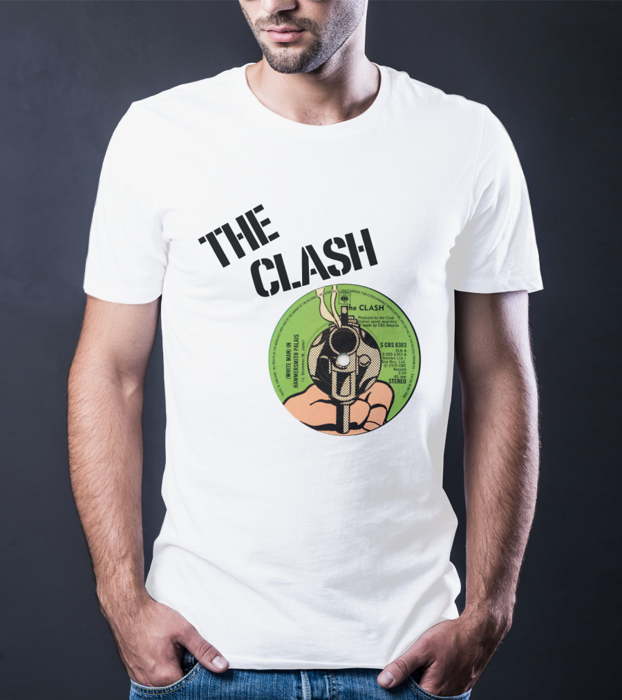 The Clash White Man In Hammersmith Palais Record Label T-Shirt