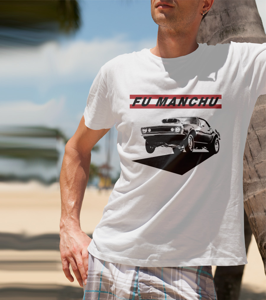 Fu Manchu Muscle Car Racing Classic T-Shirt
