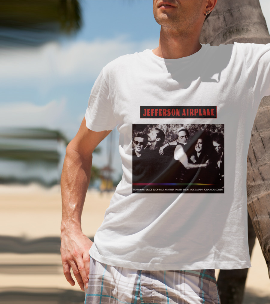 Jefferson Airplane Featuring Grace Slick Paul Kantner Marty Balin Jack Casady Jorma Kaukonen T-Shirt