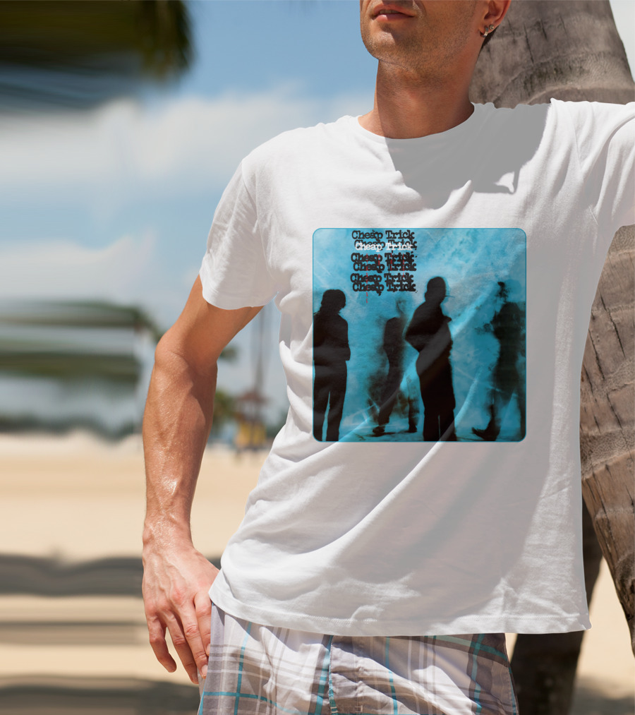 Cheap Trick Silhouettes Blue T-Shirt