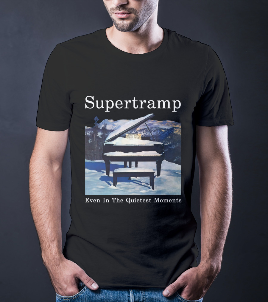 Supertramp Even In The Quietest Moments Piano Mountain Scene T-Shirt
