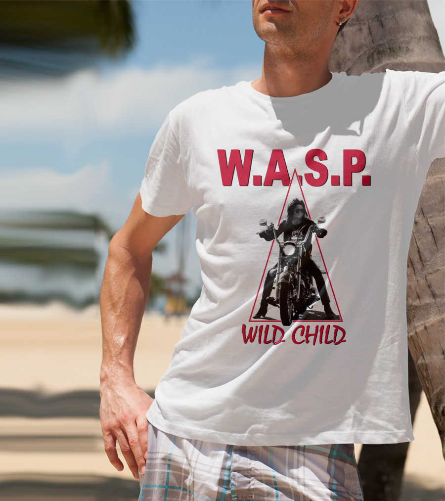 W.a.s.p. Wild Child Motorcycle Rider T-Shirt