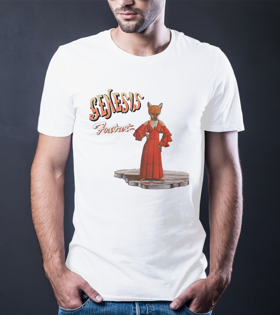 Genesis Foxtrot Fox In Red Dress On Stage T-Shirt