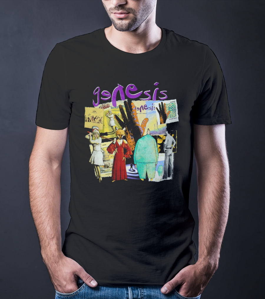 Genesis Collage Retro Album Art Compilation T-Shirt