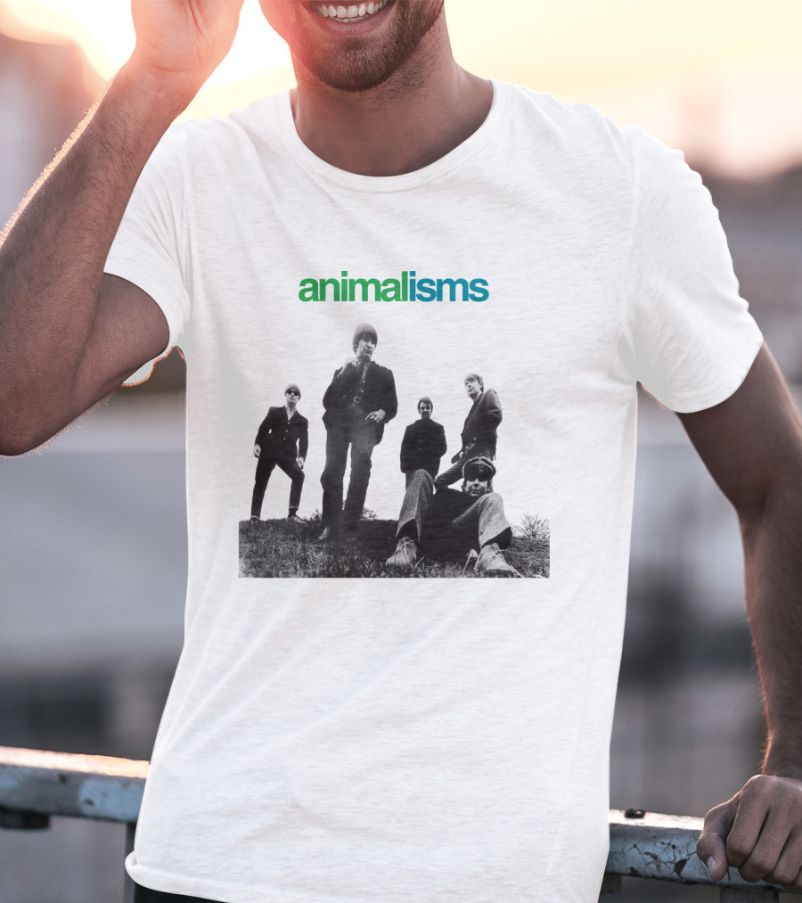 Animalisms Album 1966 Black And White Band Members T-Shirt
