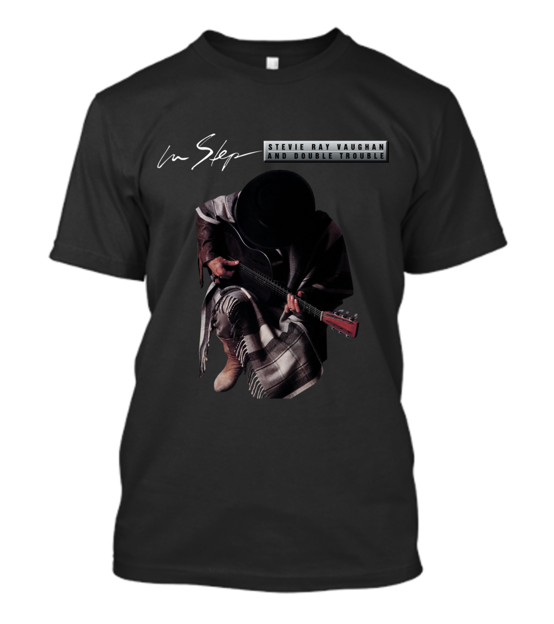 Stevie Ray Vaughan In Step And Double Trouble T-Shirt