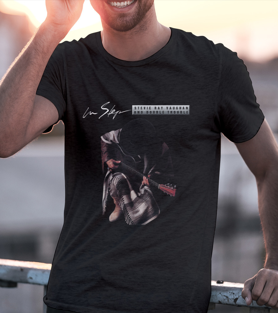 Stevie Ray Vaughan In Step And Double Trouble T-Shirt