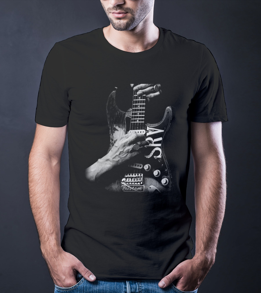 Srv Custom Guitar Iconic Hand Pose T-Shirt