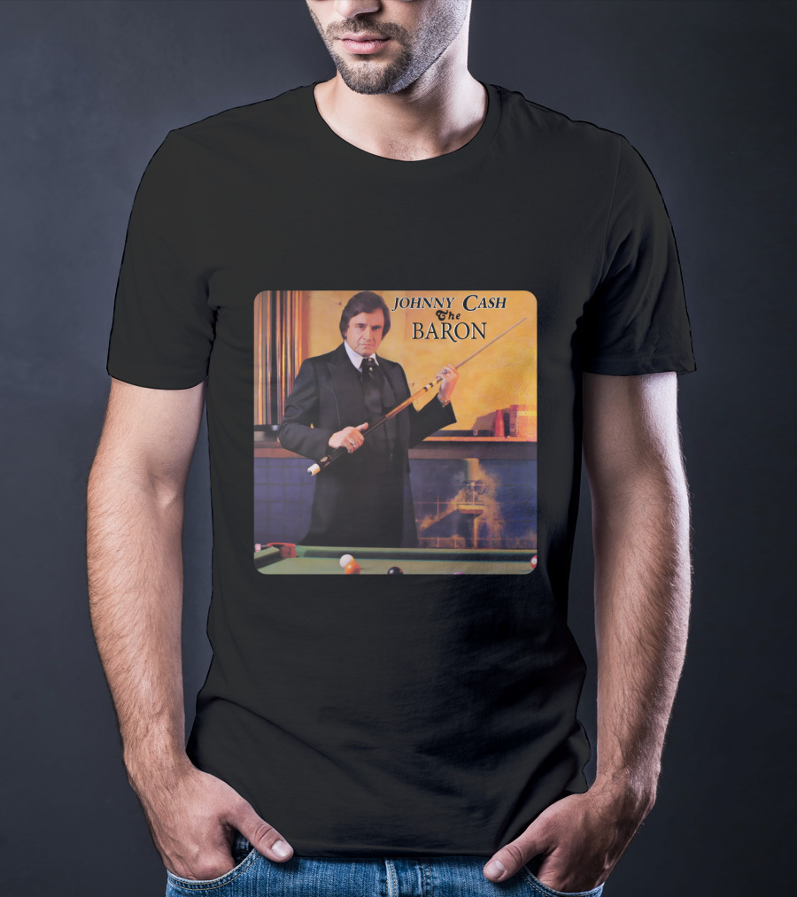 Johnny Cash The Baron Billiards Album Cover T-Shirt