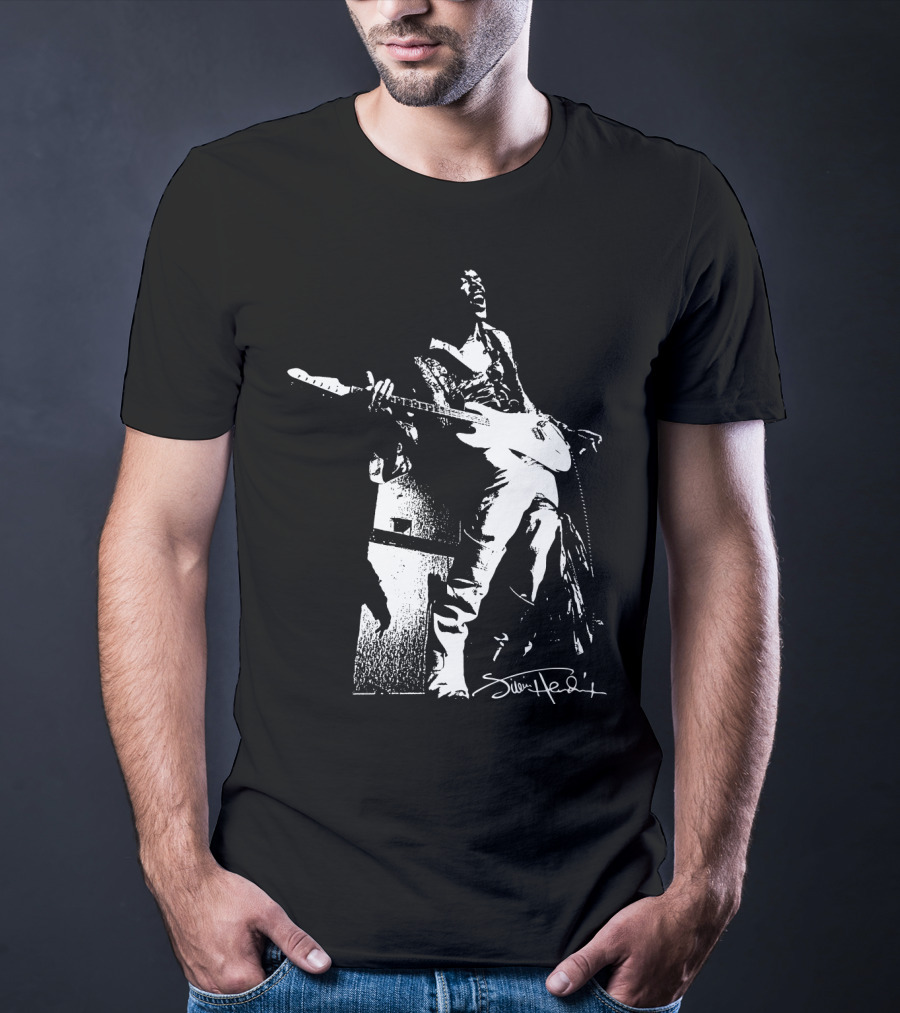Jimi Hendrix Signature Electric Guitar Performance T-Shirt