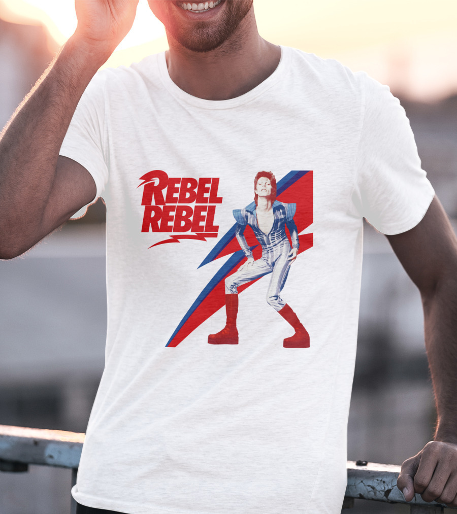 Rebel Rebel Iconic Lightning Bold Style T-Shirt