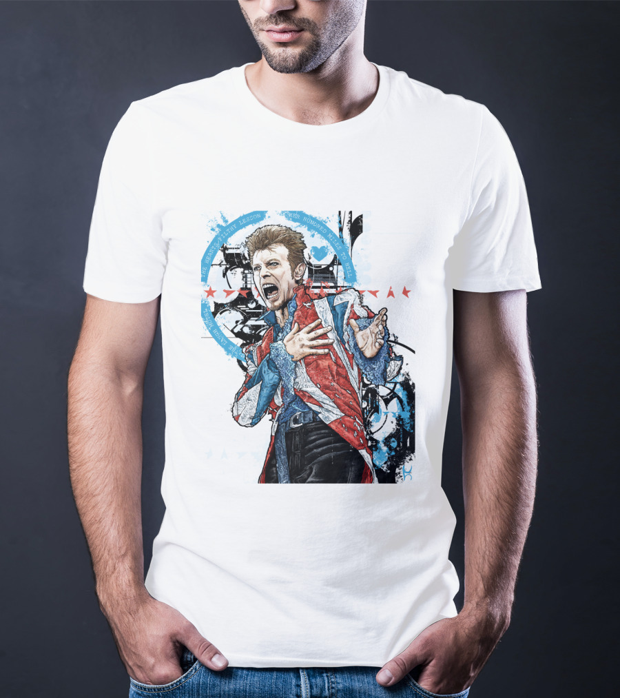 Db Blue Red Union Jacket Stars Iconic Expression T-Shirt