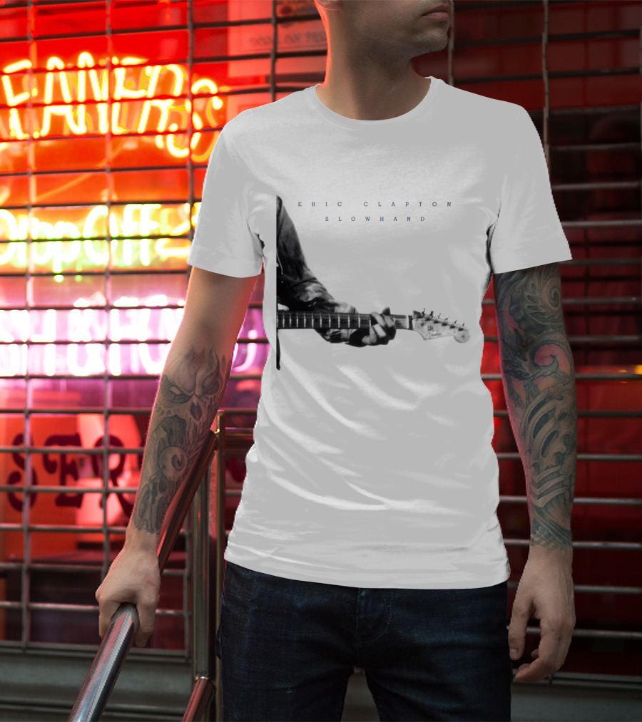 Eric Clapton Slowhand Album Cover Guitarist T-Shirt