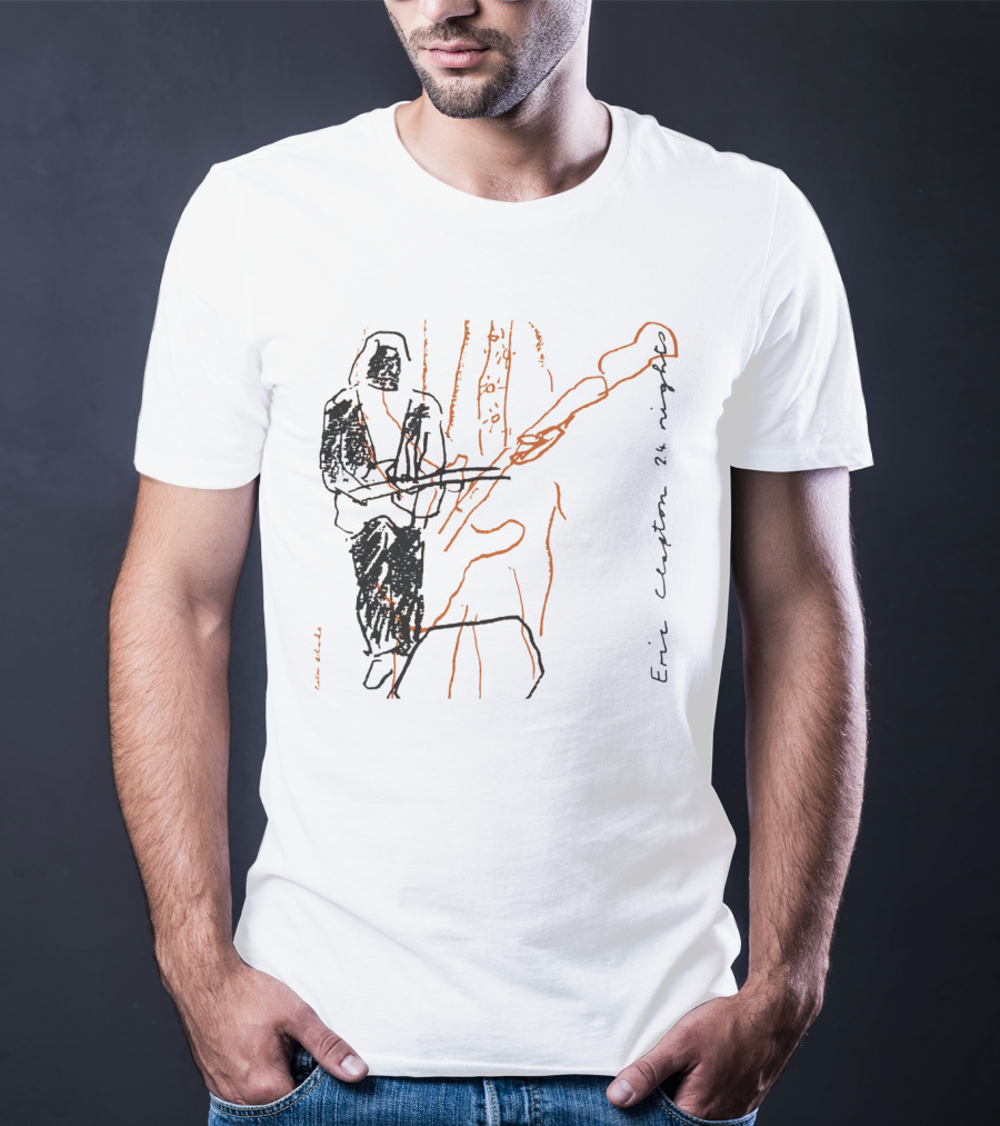 Eric Clapton 24 Nights Line Sketch T-Shirt