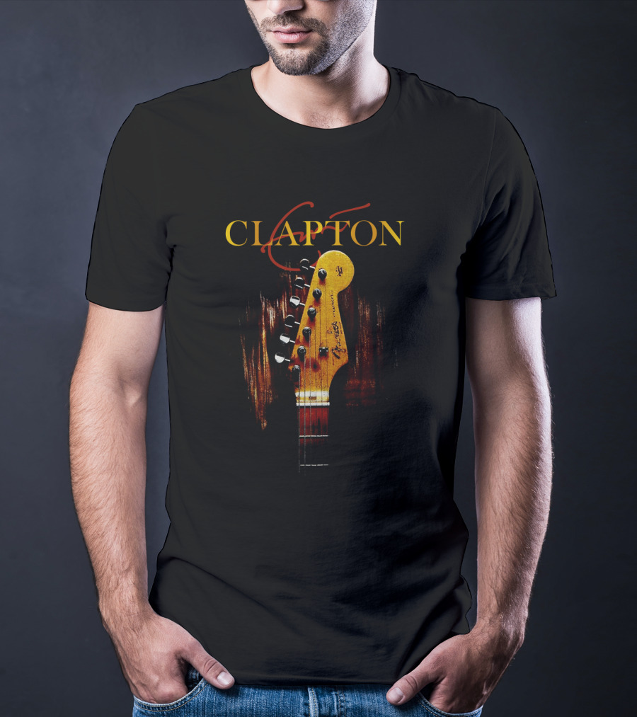 Clapton Guitar Headstock Art T-Shirt