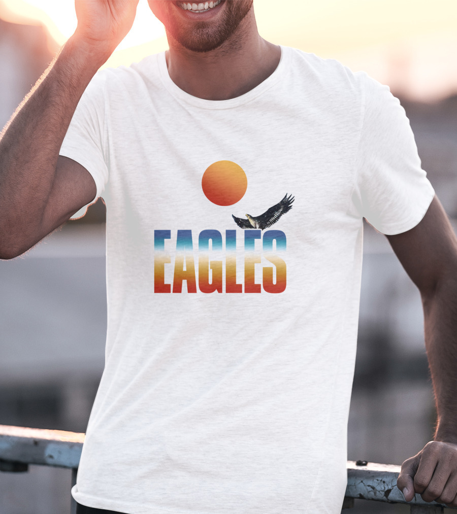 Eagles Flying Sunset T-Shirt