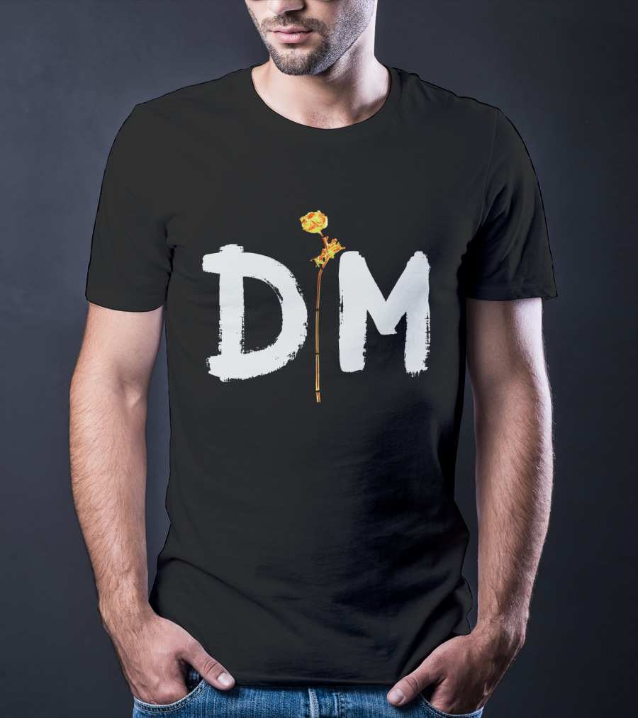 Floral Emblem Integration T-Shirt