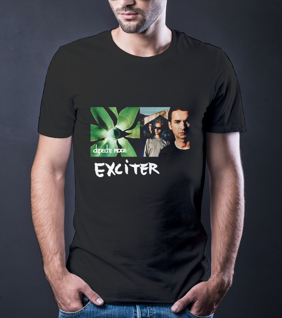Depeche Mode Exciter Album Cover Plant And Band Members T-Shirt