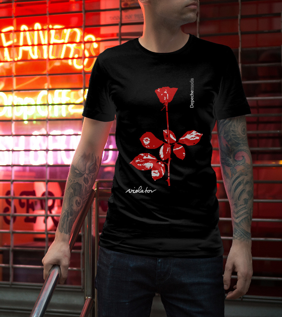 Depeche Mode Violator Red Rose T-Shirt