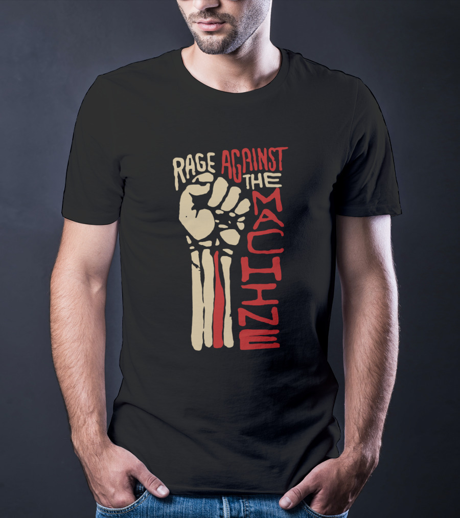 Rage Against The Machine Fist Skeleton T-Shirt