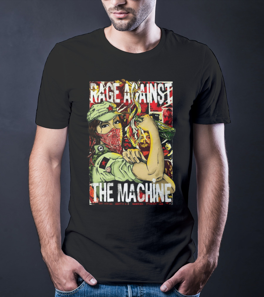 Rage Against The Machine Revolutionary Poster Style Artwork T-Shirt